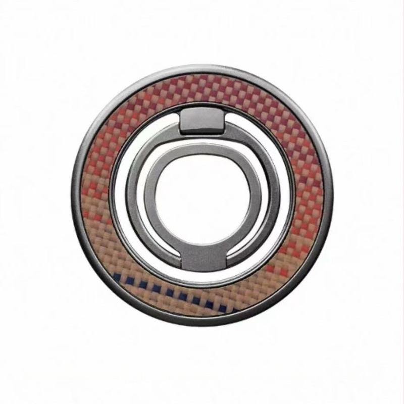 Suport MagSafe pentru telefon pentru birou, cu inel magnetic, rotire la 360°, construcție metalică