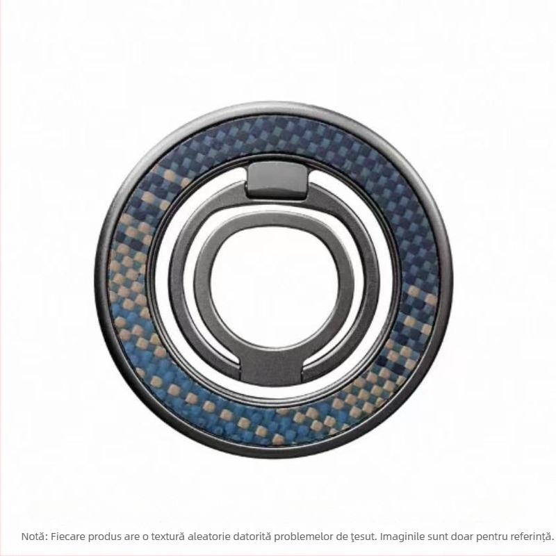 Suport MagSafe pentru telefon pentru birou, cu inel magnetic, rotire la 360°, construcție metalică