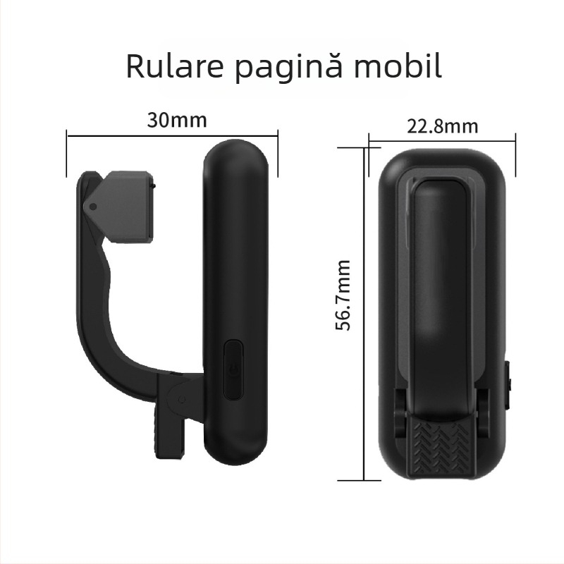 J6PRO inel Bluetooth pentru selfie cu zoom la fotografii și scurt video, telecomandă Bluetooth, rază 10 m, interfață Type-C, baterie 40mAh