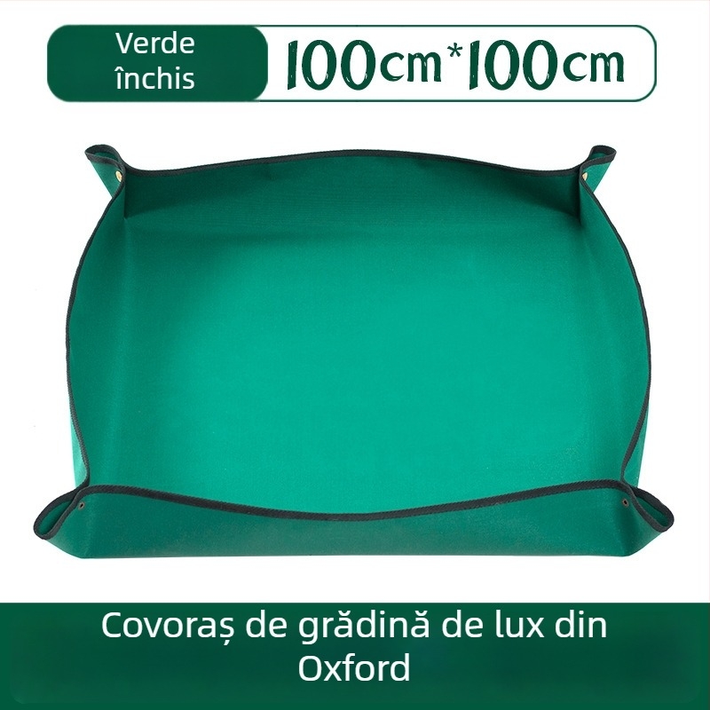 Covoraș de grădină din fibre de poliester pentru schimbarea substratului în ghivece cu plante verzi