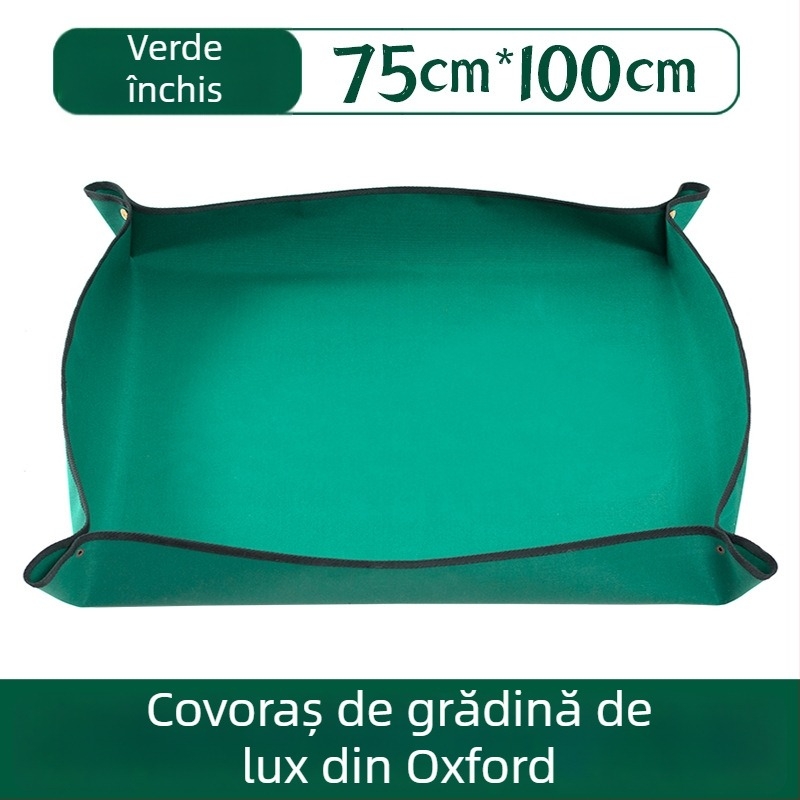 Covoraș de grădină din fibre de poliester pentru schimbarea substratului în ghivece cu plante verzi