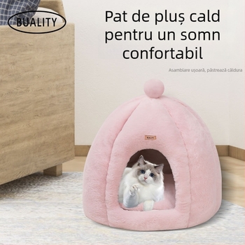 Cuib pentru animale de companie — din textile, origine Zhejiang, neexportat, potrivit pentru pisici.