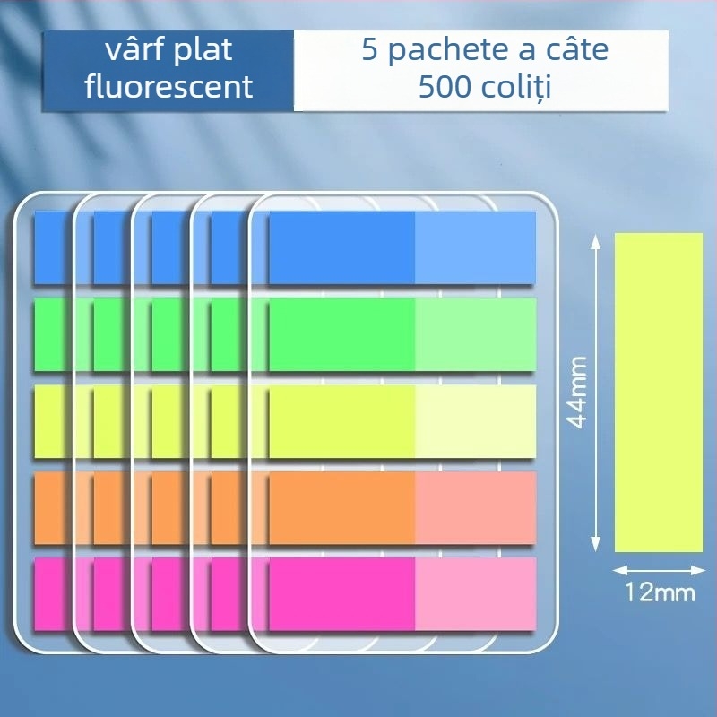 Etichete de index și etichete transparente de scriere, autocolante, 100 de bucăți (Marcă: Truecolor; Autocolante; 100 de bucăți; Transparent; Scriibile)