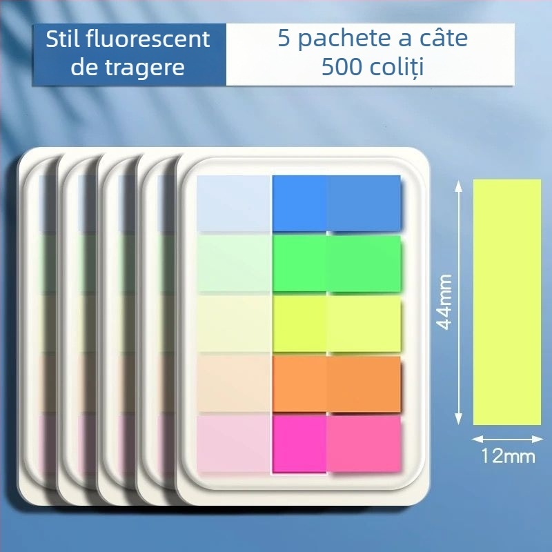 Etichete de index și etichete transparente de scriere, autocolante, 100 de bucăți (Marcă: Truecolor; Autocolante; 100 de bucăți; Transparent; Scriibile)