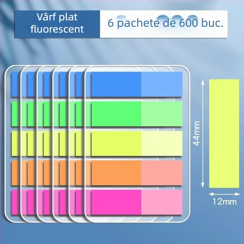 Etichete de index și etichete transparente de scriere, autocolante, 100 de bucăți (Marcă: Truecolor; Autocolante; 100 de bucăți; Transparent; Scriibile)