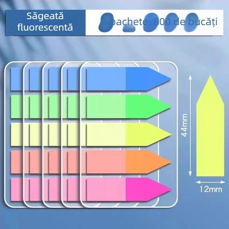 Etichete de index și etichete transparente de scriere, autocolante, 100 de bucăți (Marcă: Truecolor; Autocolante; 100 de bucăți; Transparent; Scriibile)