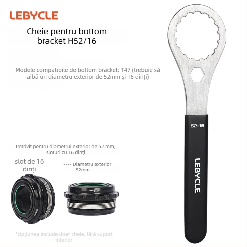 Lebycle oțel inoxidabil cheie pentru crankset integrat BB T47