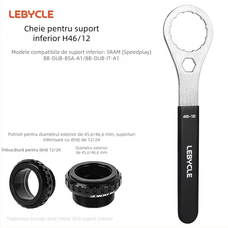 Lebycle oțel inoxidabil cheie pentru crankset integrat BB T47