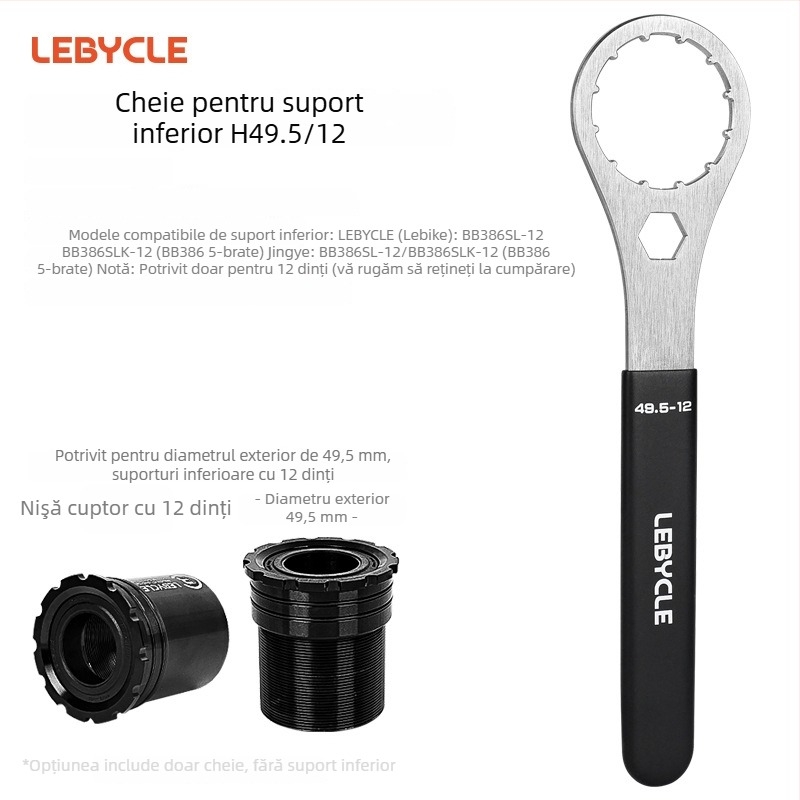Lebycle oțel inoxidabil cheie pentru crankset integrat BB T47