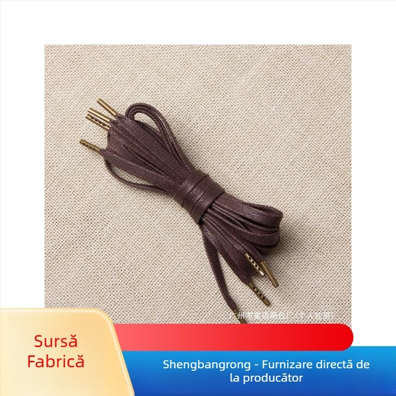 Șnururi de încălțăminte din sfoară ceruită pentru pantofi din pânză – 60–140 cm, Sheng bangrong