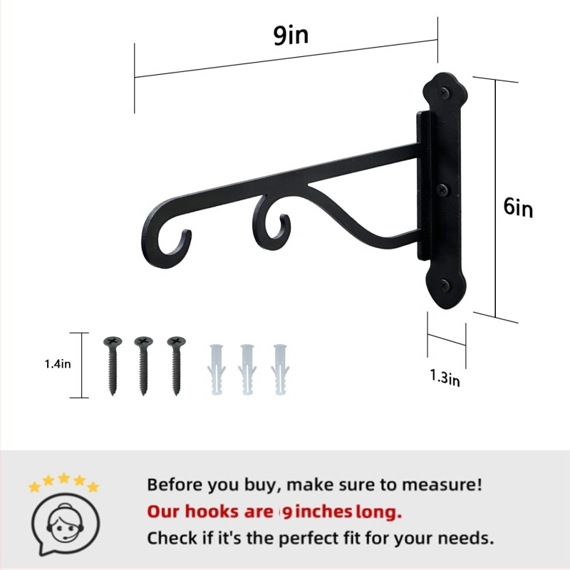 Suport suspendat pentru plante, oțel laminat la rece, rezistent la intemperii pentru exterior (Material: oțel laminat la rece; Destinație: suport de agățat plante; Greutate: 260 g; Importat: Nu)