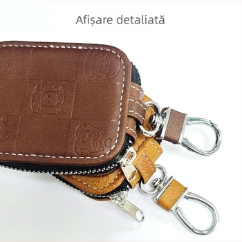 Husă de protecție AirPods Pro cu design gravat drăguț, din piele sintetică, husă rigidă, lucrată manual, universală