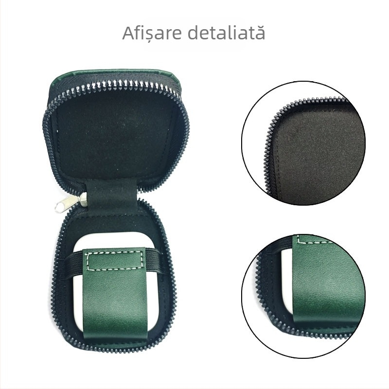 Husă de protecție AirPods Pro cu design gravat drăguț, din piele sintetică, husă rigidă, lucrată manual, universală