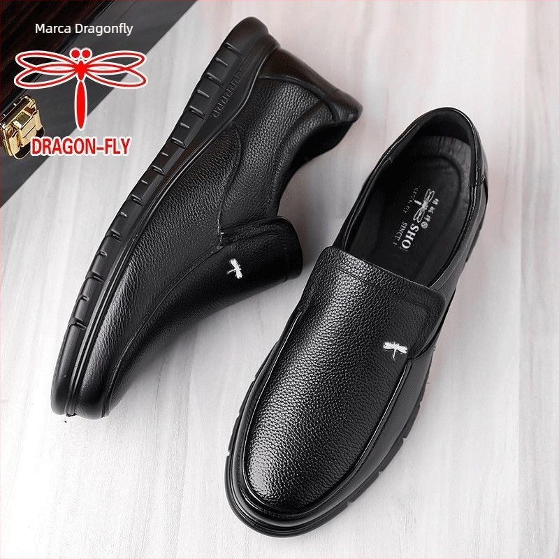 Loafers casual de iarnă pentru bărbați, din nubuk de vițel, cu căptușeală caldă, branț din lână, talpă anti-derapare din microfibră vulcanizată