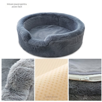 Senfu cuib pentru animale de companie — pentru câini, cald, somn profund, detașabil și lavabil, material burete fără praf