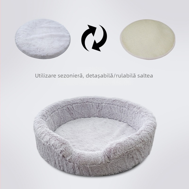 Senfu cuib pentru animale de companie — pentru câini, cald, somn profund, detașabil și lavabil, material burete fără praf