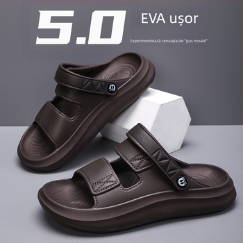 Sandale EVA pentru bărbați – vârf deschis, respirabile, impermeabile, anti-derapare, vară 2024