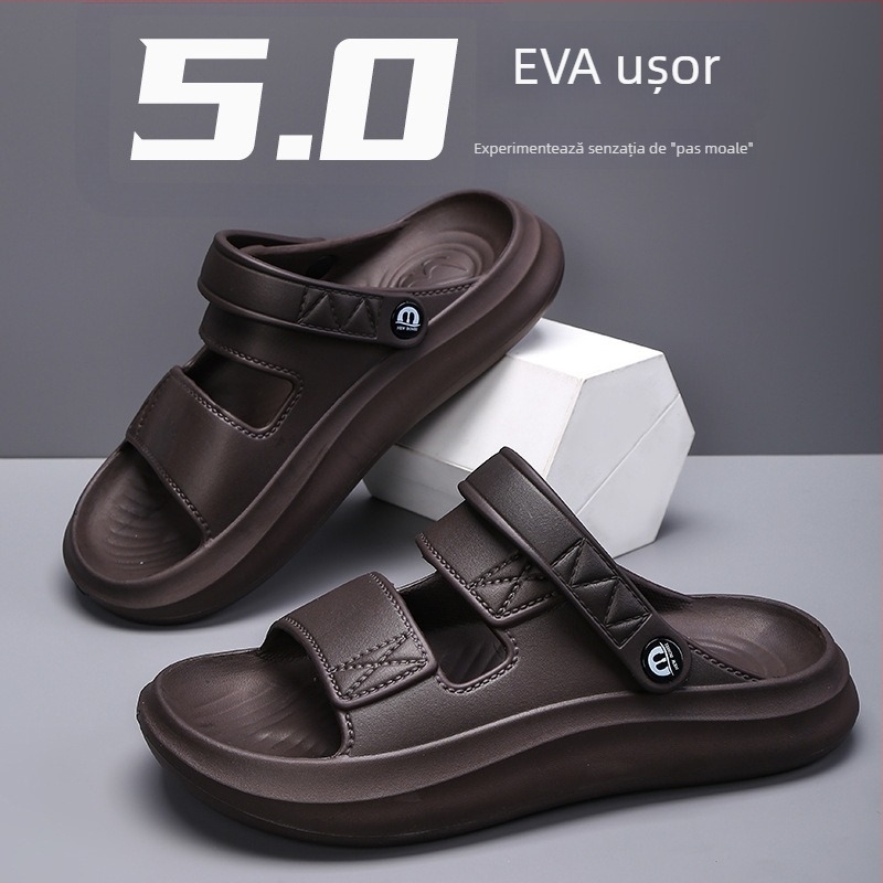 Sandale EVA pentru bărbați – vârf deschis, respirabile, impermeabile, anti-derapare, vară 2024