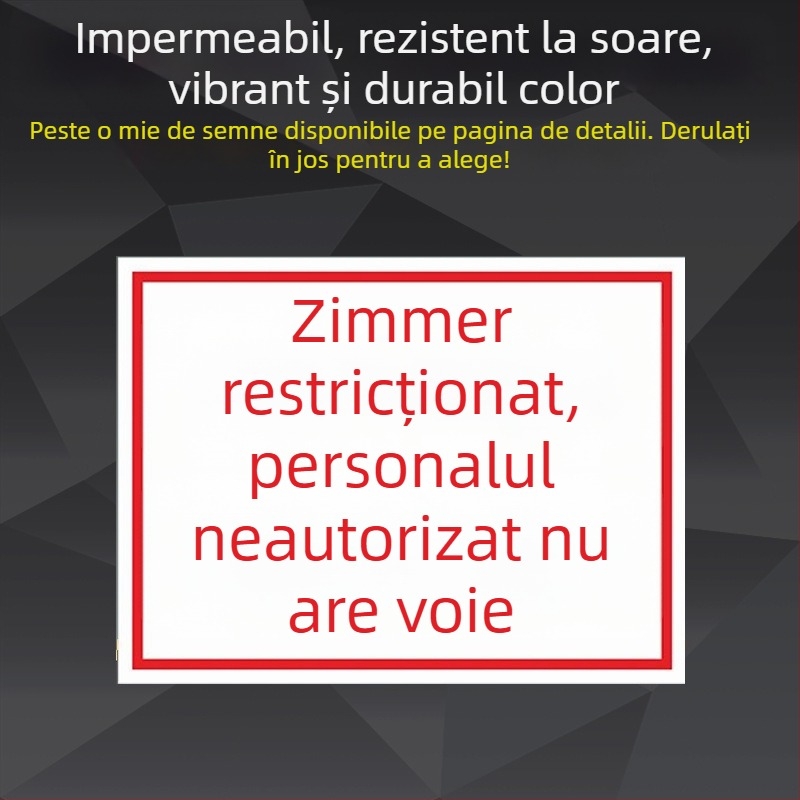 Indicator de siguranță pentru utilaje din oțel inoxidabil – serigrafie/gravură, semnalizare pentru echipamente industriale, personalizabil