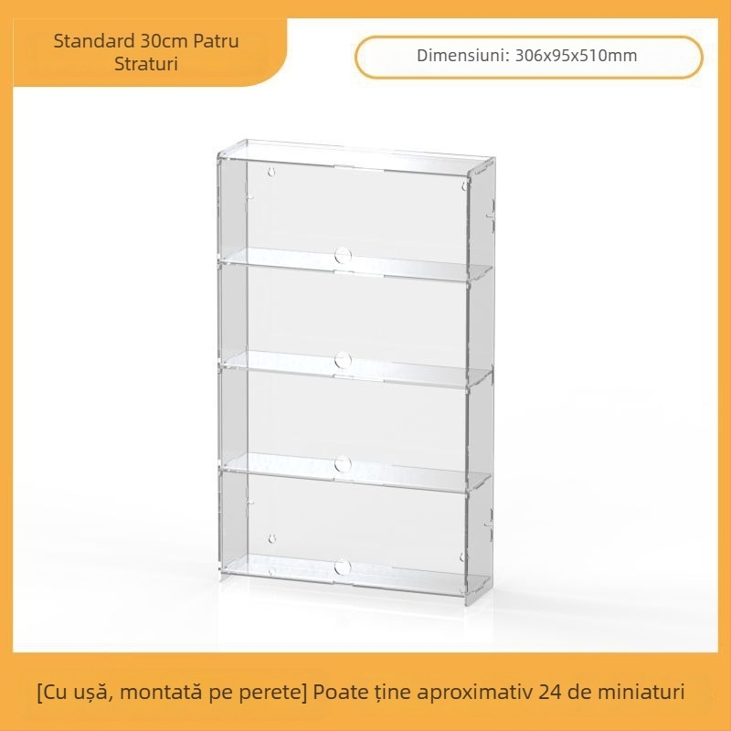 Raft de afișaj din acril pentru Ultraman Bruco figurine Blind Box, montaj pe perete, protecție la praf, capacitate 2 L, imprimare logo, personalizare