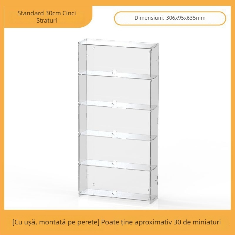 Raft de afișaj din acril pentru Ultraman Bruco figurine Blind Box, montaj pe perete, protecție la praf, capacitate 2 L, imprimare logo, personalizare