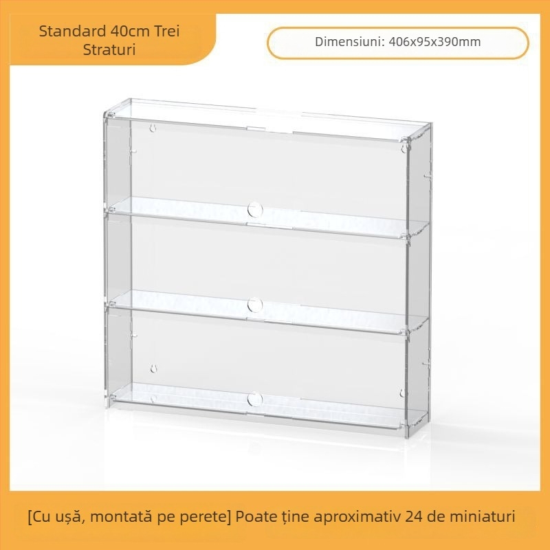 Raft de afișaj din acril pentru Ultraman Bruco figurine Blind Box, montaj pe perete, protecție la praf, capacitate 2 L, imprimare logo, personalizare