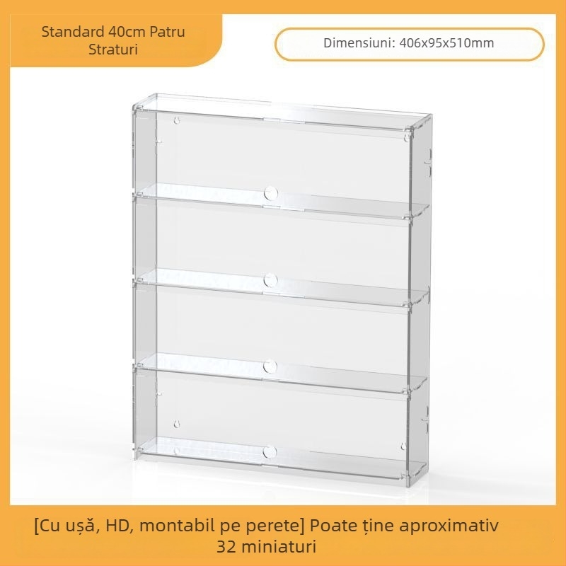 Raft de afișaj din acril pentru Ultraman Bruco figurine Blind Box, montaj pe perete, protecție la praf, capacitate 2 L, imprimare logo, personalizare