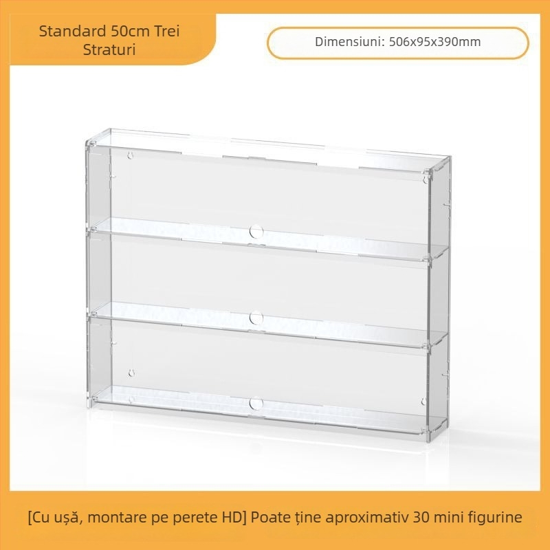 Raft de afișaj din acril pentru Ultraman Bruco figurine Blind Box, montaj pe perete, protecție la praf, capacitate 2 L, imprimare logo, personalizare