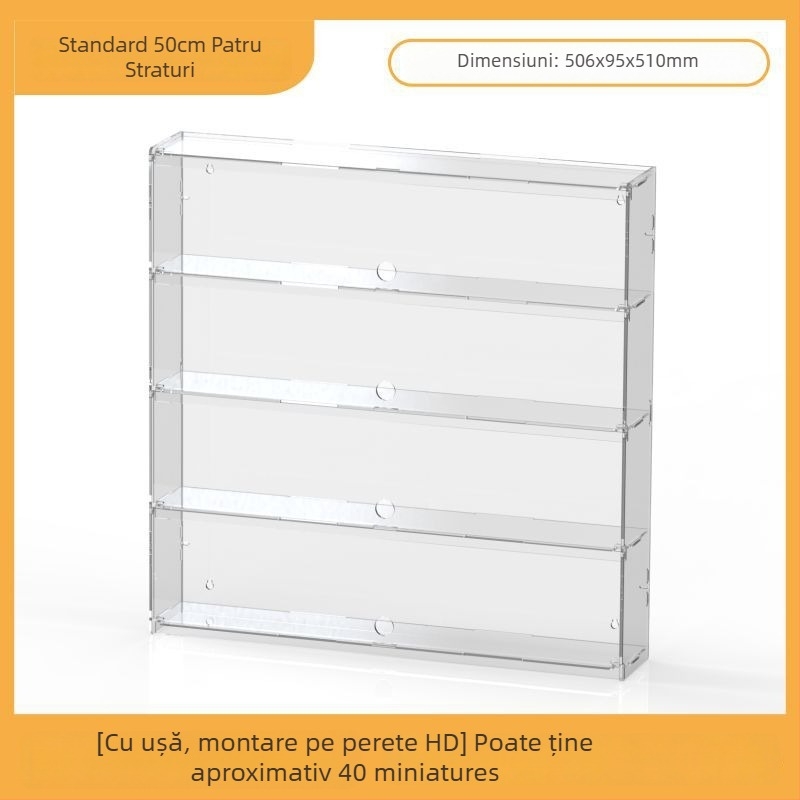 Raft de afișaj din acril pentru Ultraman Bruco figurine Blind Box, montaj pe perete, protecție la praf, capacitate 2 L, imprimare logo, personalizare