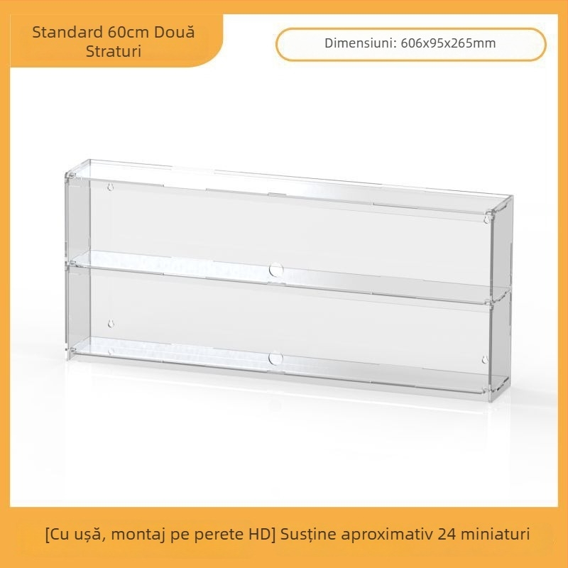 Raft de afișaj din acril pentru Ultraman Bruco figurine Blind Box, montaj pe perete, protecție la praf, capacitate 2 L, imprimare logo, personalizare