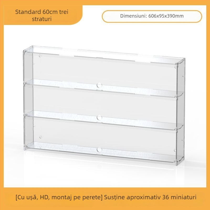 Raft de afișaj din acril pentru Ultraman Bruco figurine Blind Box, montaj pe perete, protecție la praf, capacitate 2 L, imprimare logo, personalizare