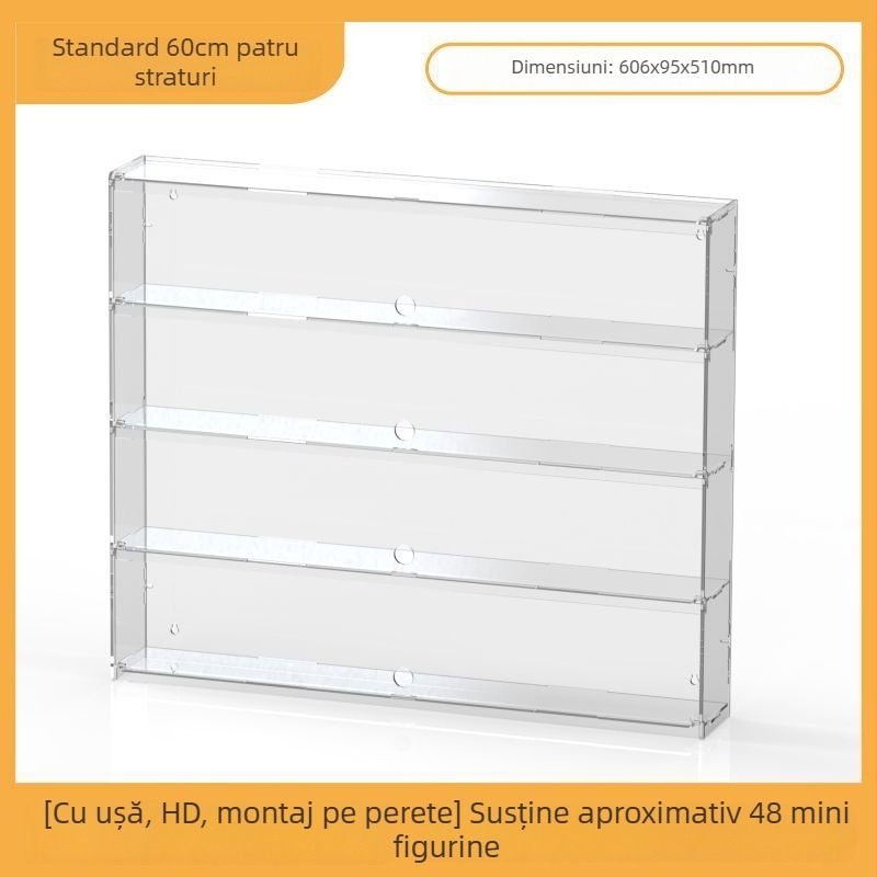 Raft de afișaj din acril pentru Ultraman Bruco figurine Blind Box, montaj pe perete, protecție la praf, capacitate 2 L, imprimare logo, personalizare