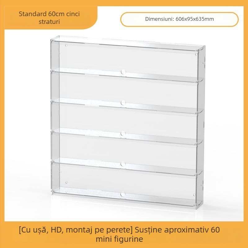 Raft de afișaj din acril pentru Ultraman Bruco figurine Blind Box, montaj pe perete, protecție la praf, capacitate 2 L, imprimare logo, personalizare