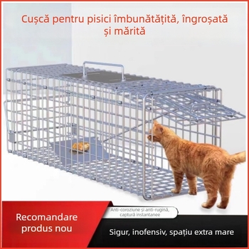 Cușcă automată pentru pisici – dispozitiv de captivare uman, pentru interior și exterior