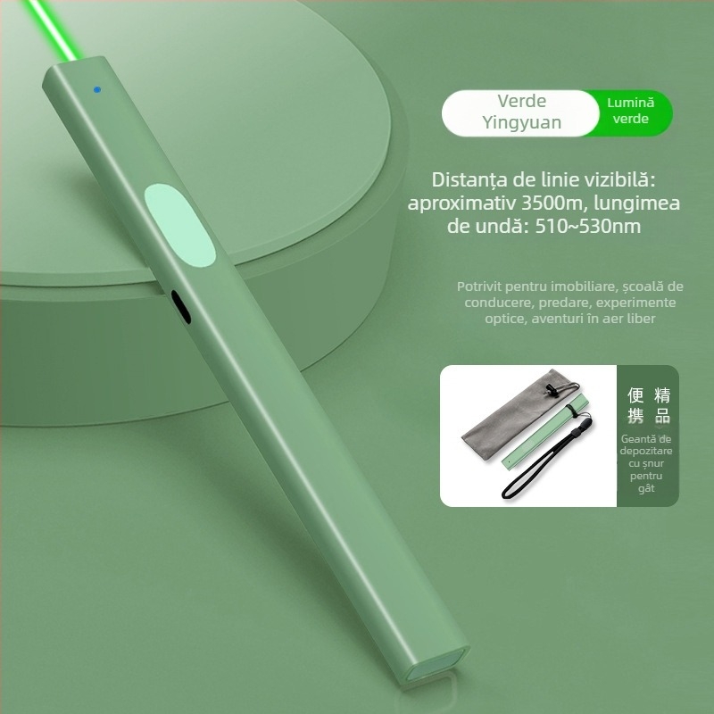 Zhizhan Laser Pointer – Putere Înaltă, Corp Metalic, Laser cu Punct Unic, Pentru Conferințe