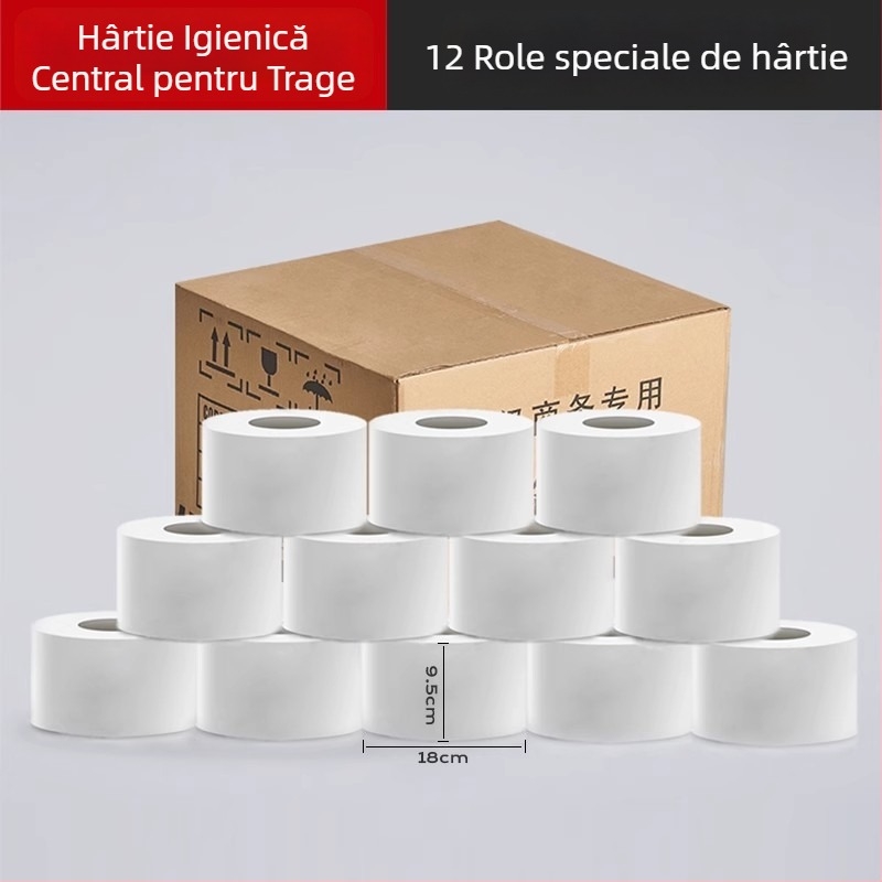 Merid Dispenser de hârtie igienică montat pe perete, tragere centrală, ABS, pentru baie și uz comercial hotelier