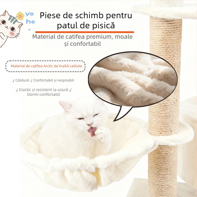 Cat Nest Scoop — Cuib de pisici din pluș, Miao Qiao, Accesorii pentru cuib/cușcă