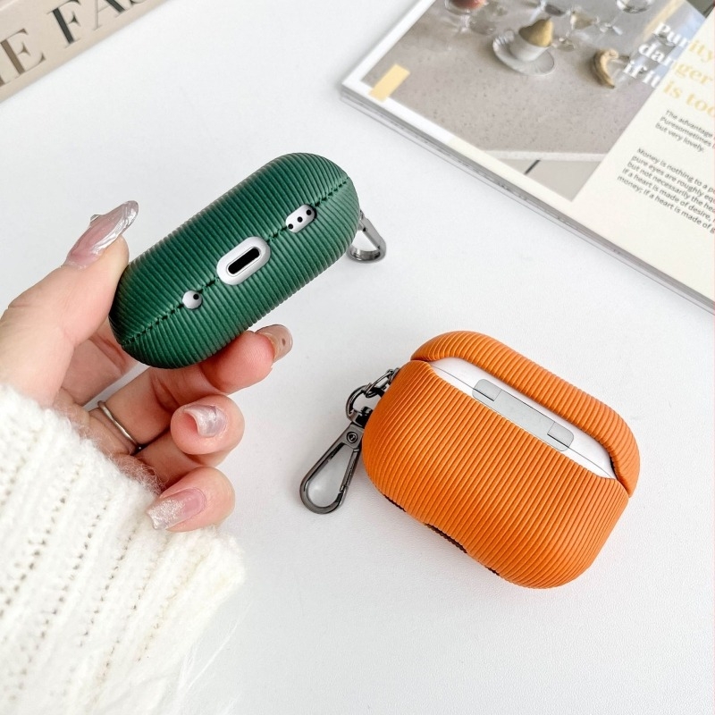 Carcasă de protecție împletită manual din piele sintetică pentru Apple AirPods Pro 2