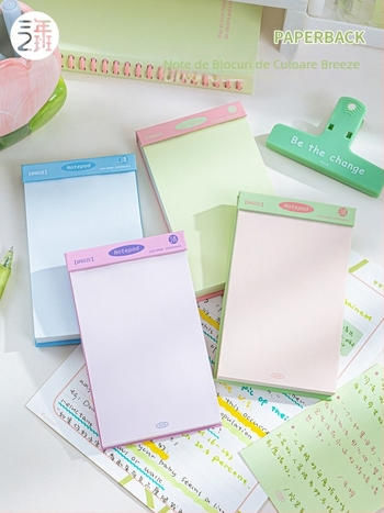 Caiet compact, pagini perforate, hârtie din celuloză lemnoasă 75 g, design minimalist, portabil