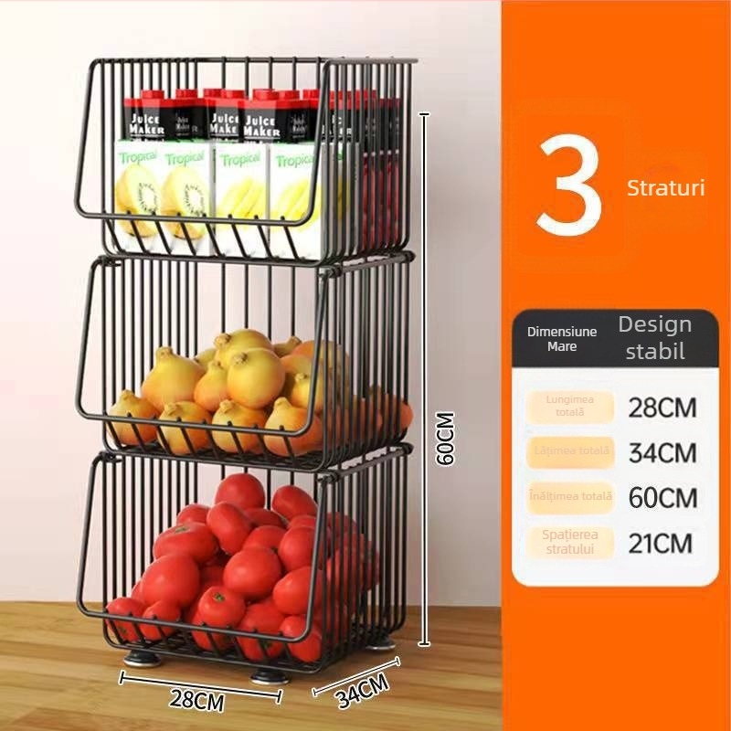 Raft de depozitare pentru bucătărie, pe podea – mobil, multifuncțional, din oțel carbon, pentru colț (Oțel carbon • Mobil • Multifuncțional • Pe podea • Pentru colț)