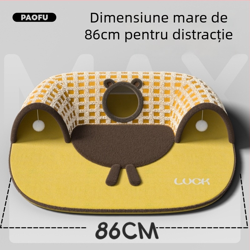 Tunel și cuib pentru pisici Yu Chong — material burete; origine Jiangsu; potrivit pentru pisici; cuib pentru animale de companie