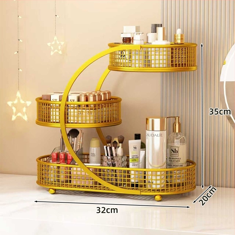 Organizator pentru cosmetice și bijuterii - Fier, capacitate 12 L, fără asamblare, Personalizare disponibilă, Imprimare logo