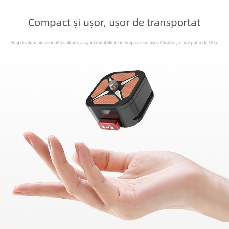 Beizhen Clip-b-g Placă de eliberare rapidă din aliaj de aluminiu Stabilizator, potrivire universală, sarcină maximă 6–10 kg, greutate 51,2 g