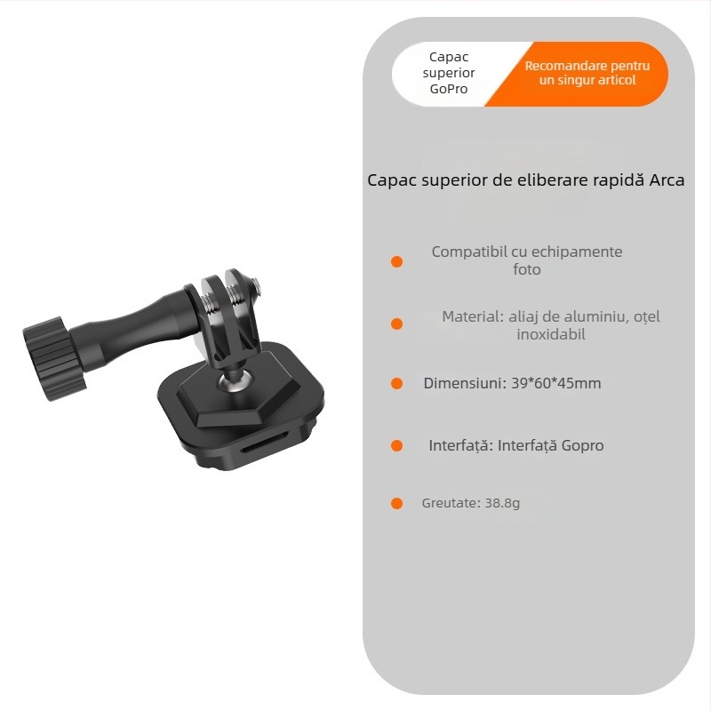 Beizhen Clip-b-g Placă de eliberare rapidă din aliaj de aluminiu Stabilizator, potrivire universală, sarcină maximă 6–10 kg, greutate 51,2 g