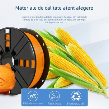 Filament PLA Coridi pentru imprimare 3D cu secțiune transversală circulară