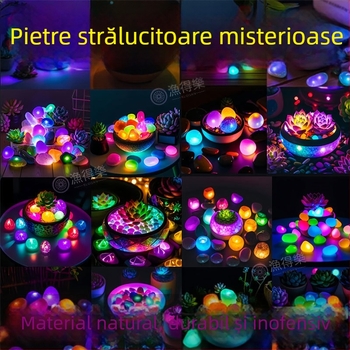 Pietră luminoasă pentru acvariu – ornament decorativ, piatră de peisaj pentru acvariu