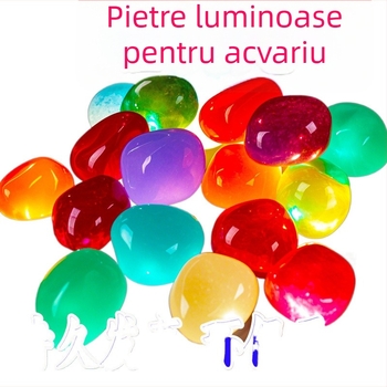 Pietră luminoasă pentru acvariu – ornament decorativ, piatră de peisaj pentru acvariu