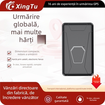 Localizator GPS pentru autovehicul cu Beidou, model PG10, precizie 1–20 m, memorie în cloud, baterie 96 h, moduri de alarmă: vibrare, SOS, mobil, gardă perimetrală, viteză mare, rezistent la apă