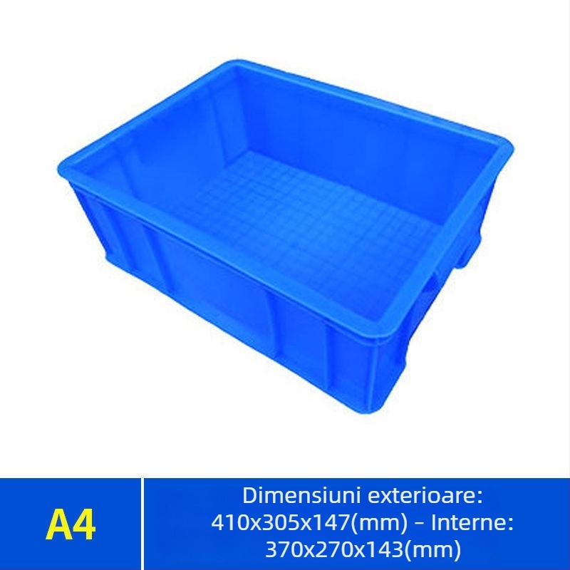 Cutie de depozitare cu capac Paiku — plastic PE, rezistentă, pereți de 2 mm, capacitate de încărcare 300, greutate 1,62 kg