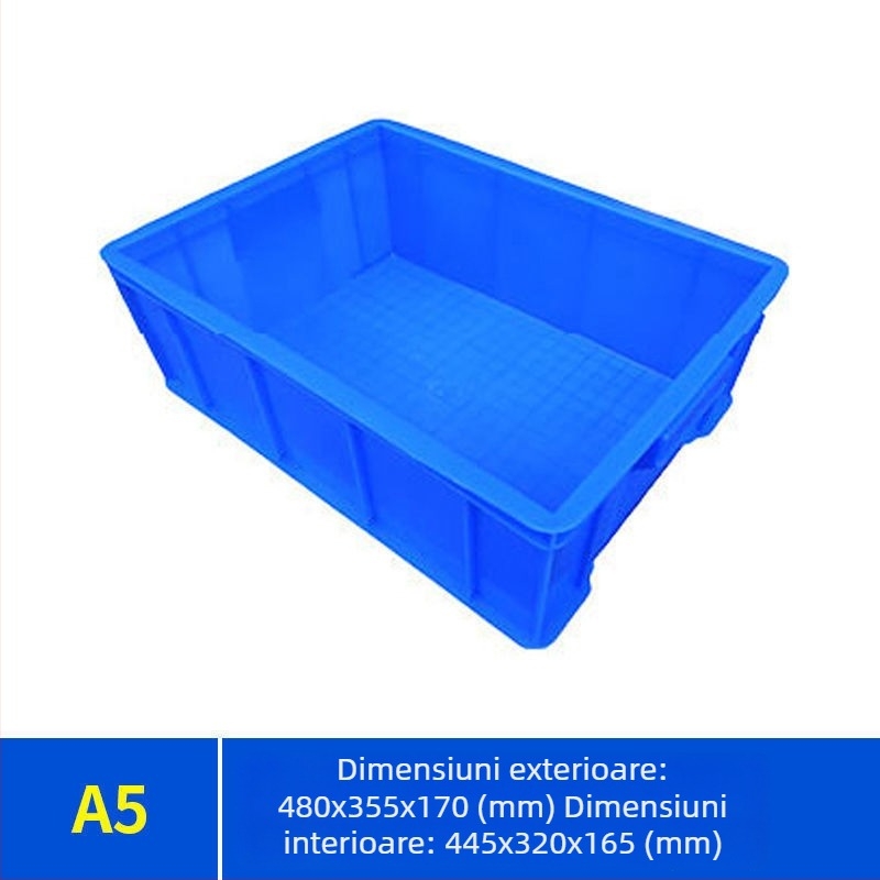 Cutie de depozitare cu capac Paiku — plastic PE, rezistentă, pereți de 2 mm, capacitate de încărcare 300, greutate 1,62 kg